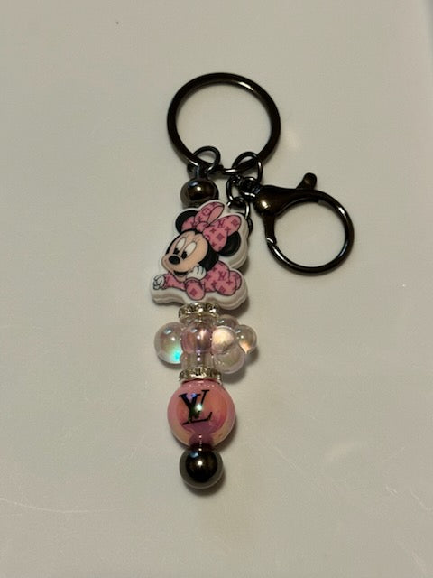 Minnie LV keychain