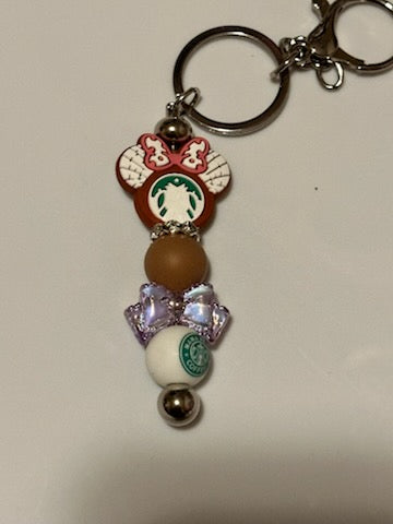 Minnie ears Starbucks keychain