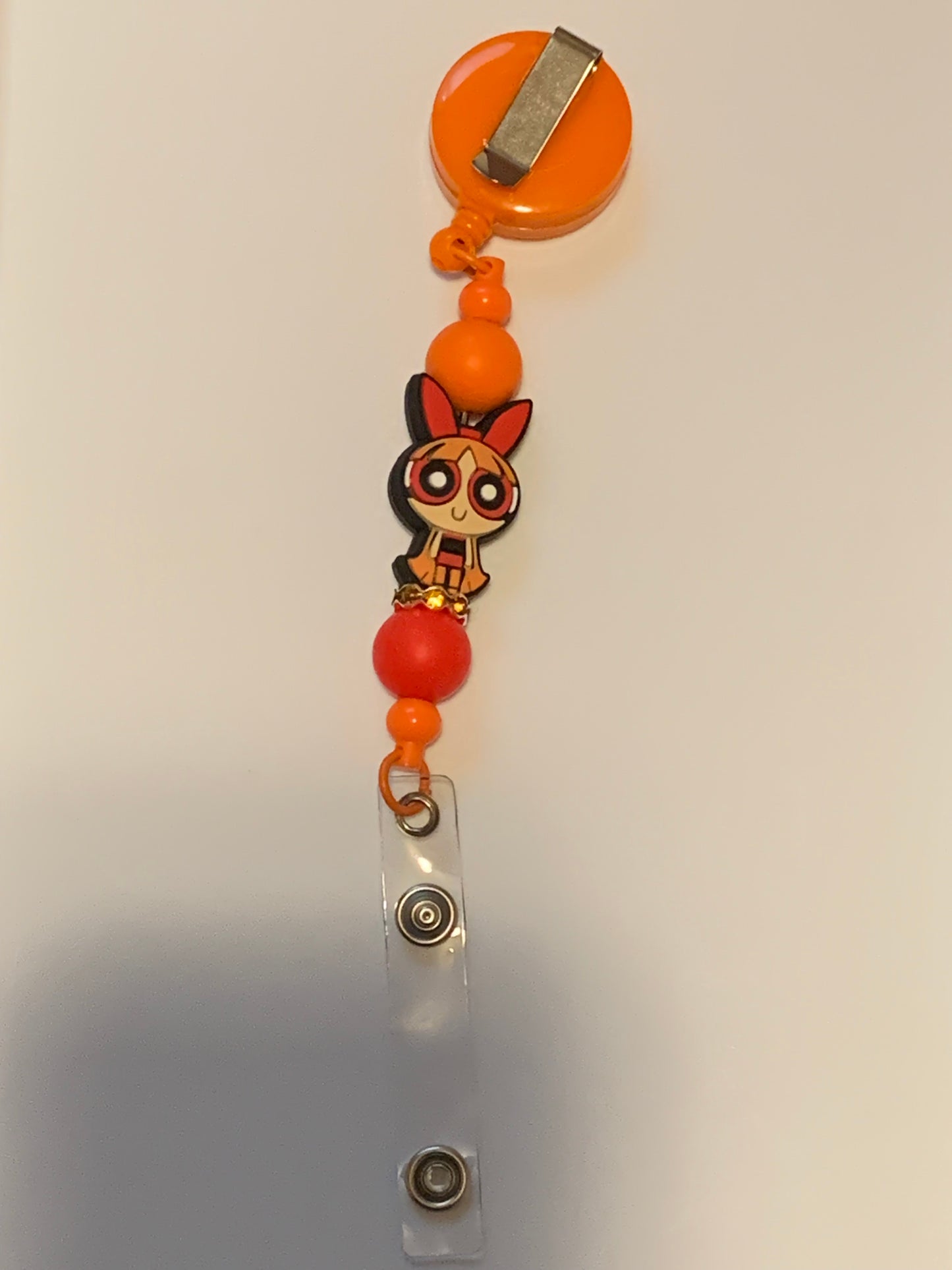 Orange Blossom Badge Holder