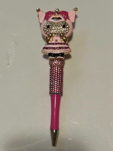 Pink bling Kuromi pen