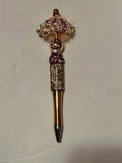 Pink and Gold bling Umbrella