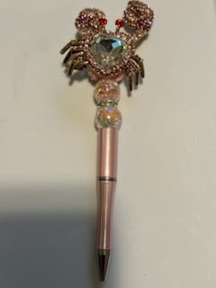 Pink bling crab pen