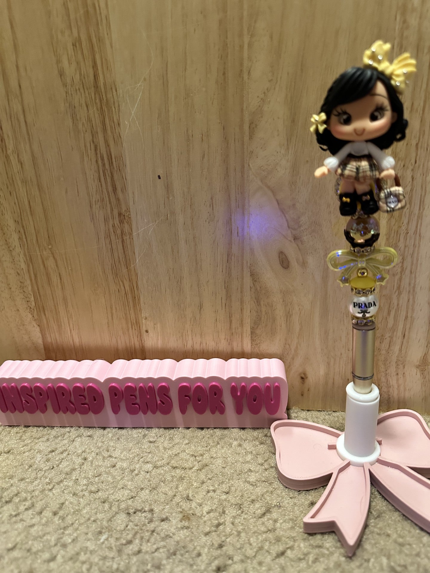 Inspired Prada girl clay pen