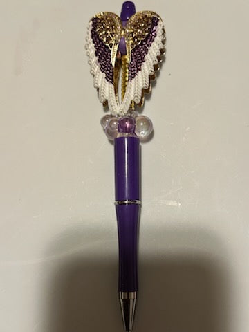 Purple angel wings