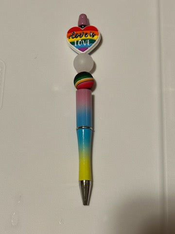 Rainbow love pen