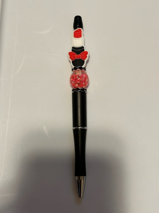 Red and Black ipstick pen