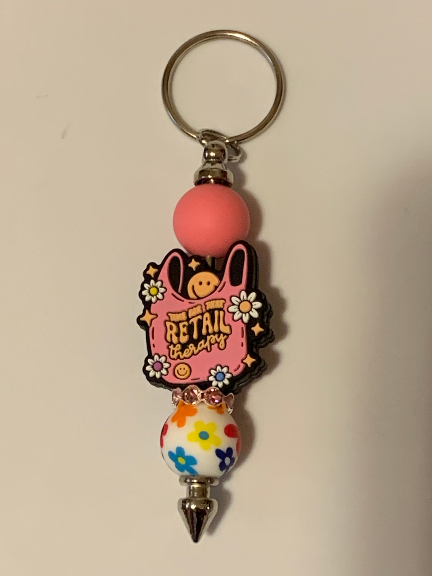 Retail therapy keychain