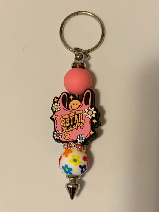 Retail therapy keychain