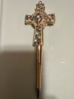 Rose gold fancy bling pen