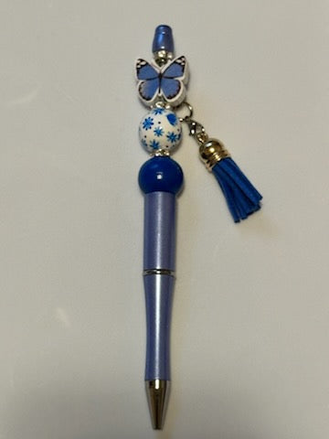 Royal Blue Butterfly Pen