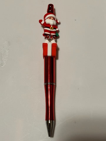 Santa and gift pen