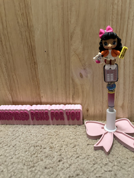 School clay girl pen
