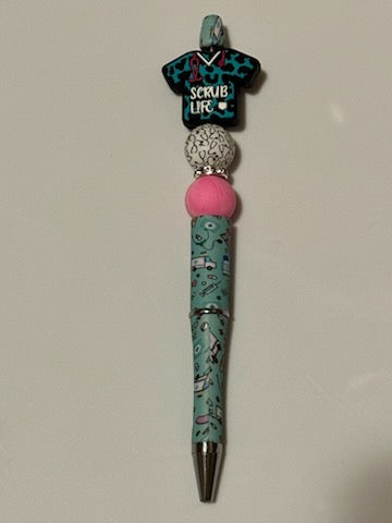 Blue scrub life pen