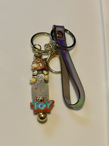 Slinky from toy story keychain