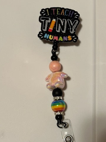 Teach tiny humans badge holder