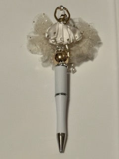 White ballerina pen